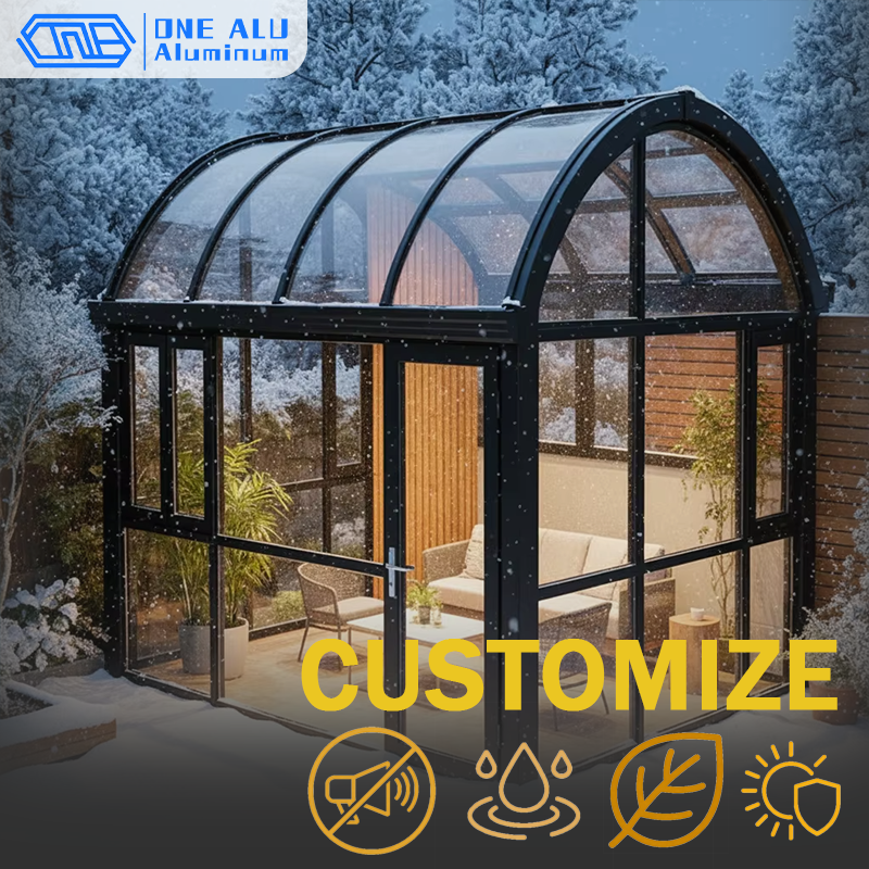 Sustainable Living Is - Eco Integrated Winter Arched Sunroom Sustainable