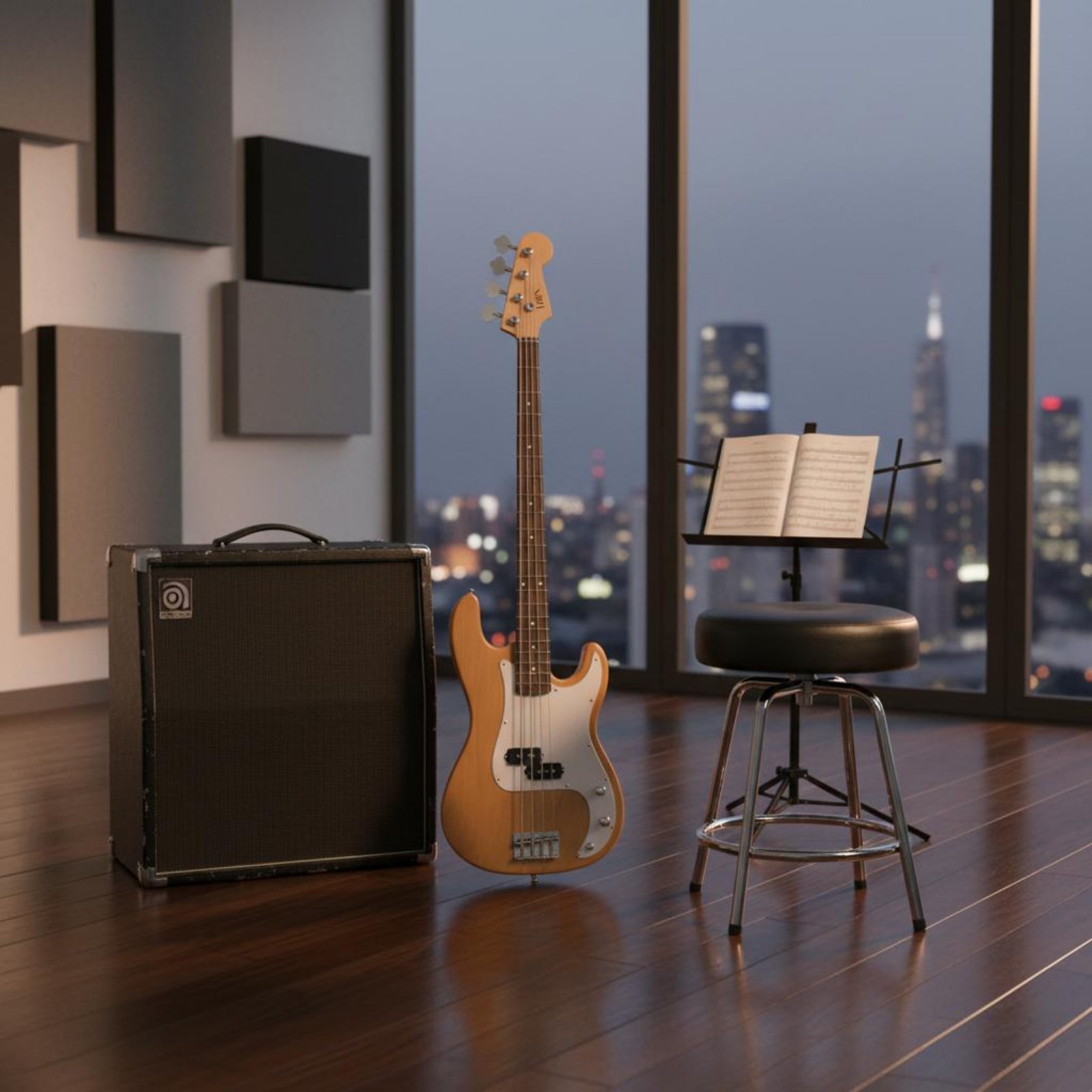 Sustainable Living Is - 4-String Electric Bass Polished Neck 4