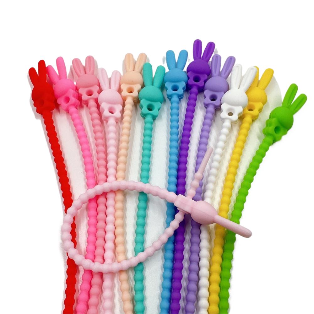 Reusable Produce Bag - 10Pcs Flower Star Silicone Cable Organizer