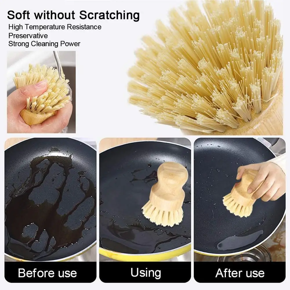 Bamboo Handle Dish Scrub Brush – обзор и цена Dish Brush Bamboo