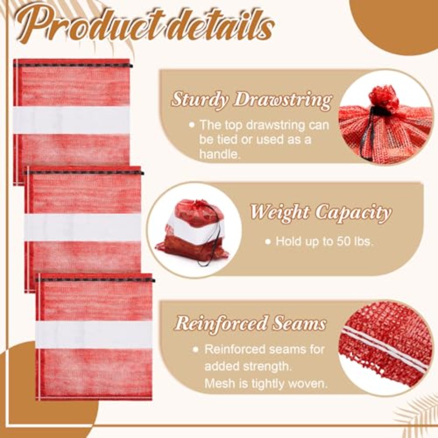 0 Pcs Onion Bags Reusable Mesh – обзор и цена Reusable Produce Bag