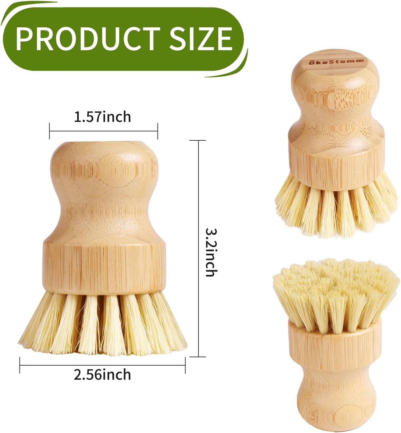 Bamboo Dish Brush Set with Sis – обзор и цена Dish Brush Bamboo