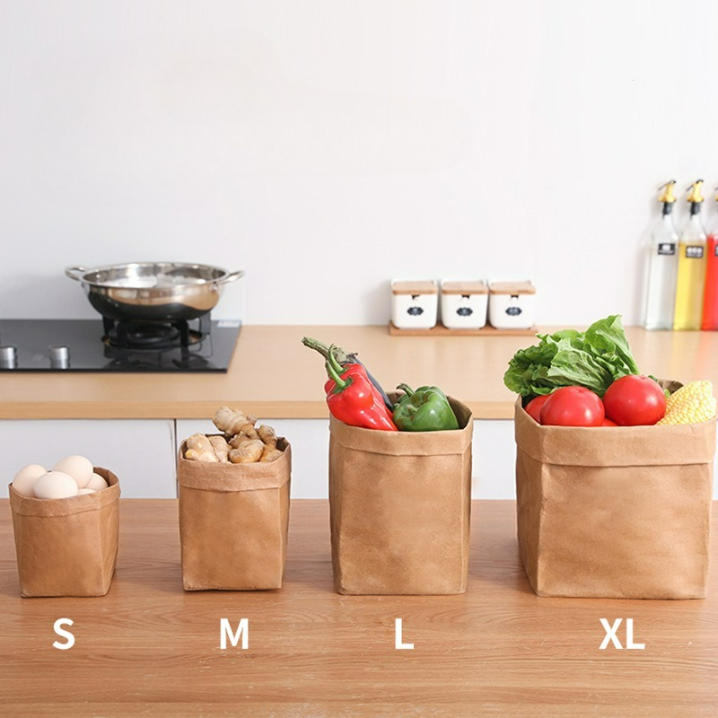 Kraft Paper Bag Washable Paper – обзор и цена Reusable Produce Bag