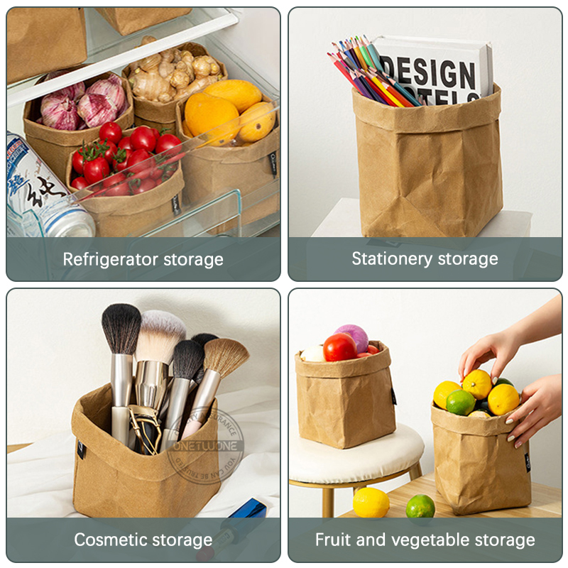 Kraft Paper Bag Washable Paper – обзор и цена Reusable Produce Bag