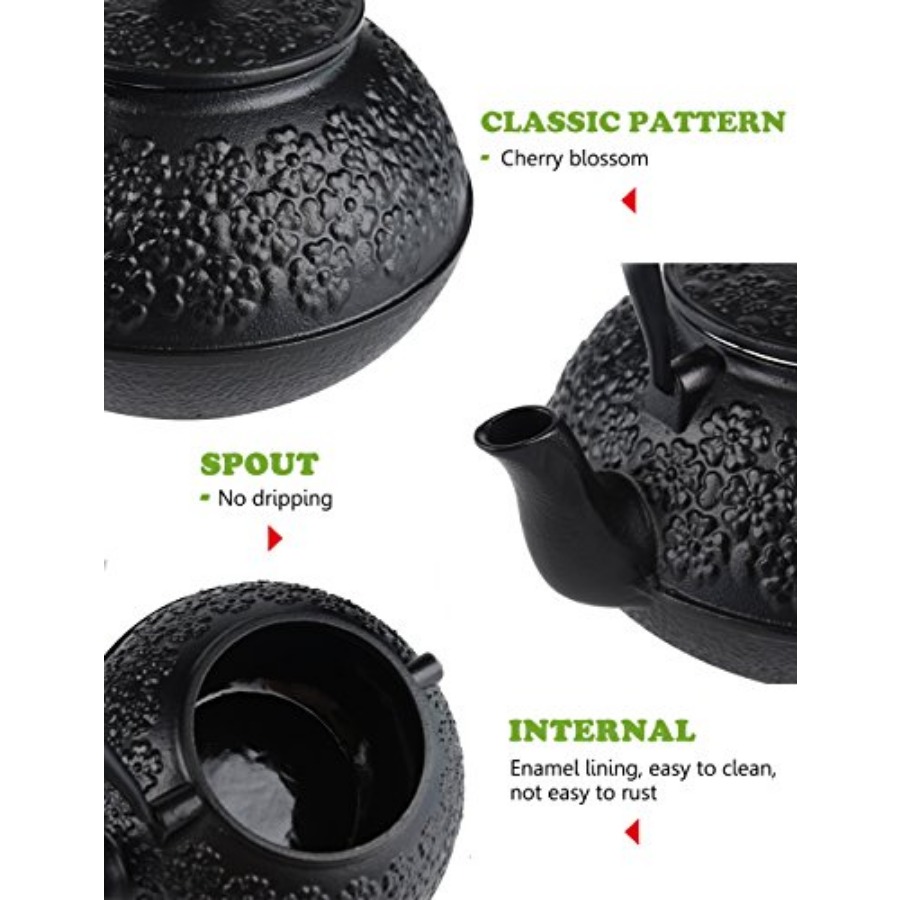 Cast Iron Teapot 40oz/ Japanes – обзор и цена Loose Leaf Tea Infuser