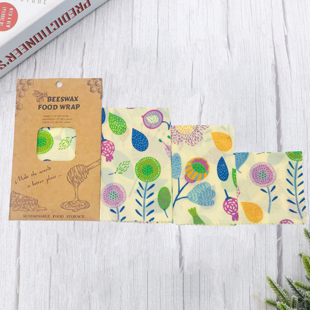 3pcs Beeswax Food Wraps Reusab – обзор и цена Beeswax Food Cover
