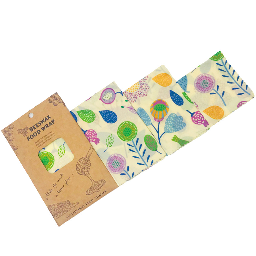 3pcs Beeswax Food Wraps Reusab – обзор и цена Beeswax Food Cover