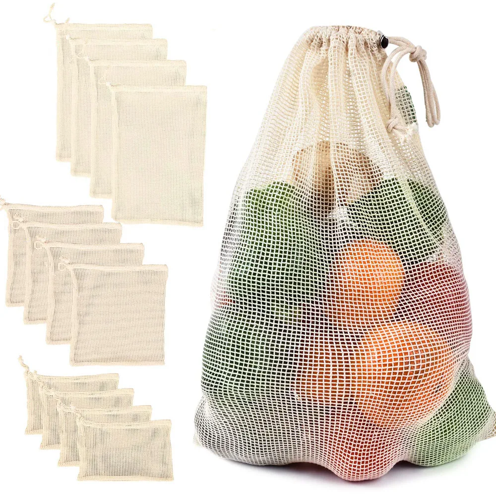Cotton Mesh Vegetable Bags Pro – обзор и цена Reusable Produce Bag