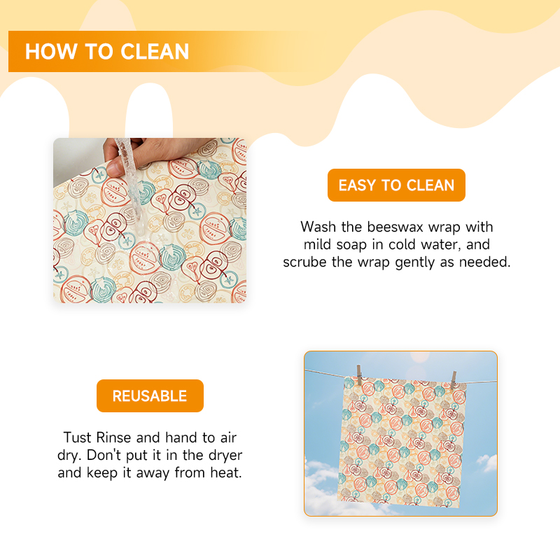9Pack Reusable Beeswax Wraps,  – обзор и цена Beeswax Food Cover
