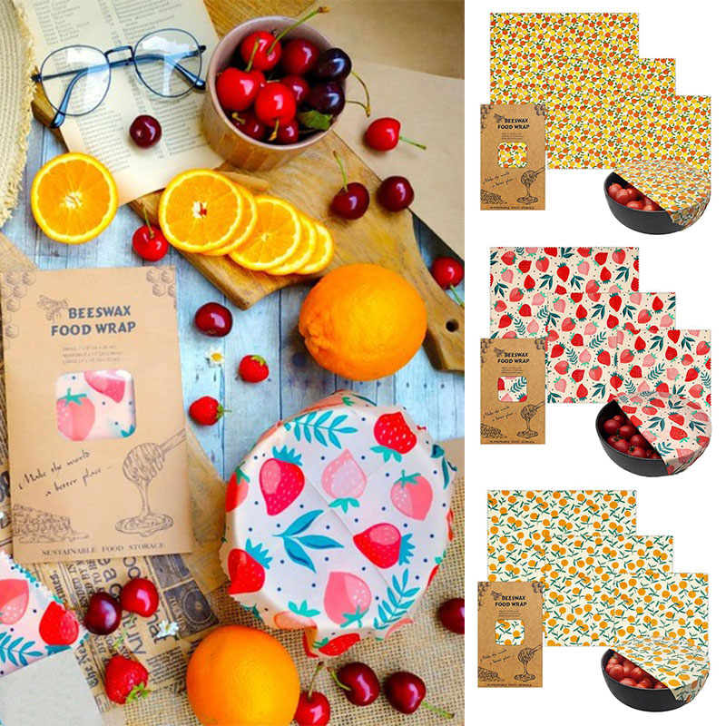 3Pcs/Set Cotton Beeswax Wrap C – обзор и цена Beeswax Food Cover