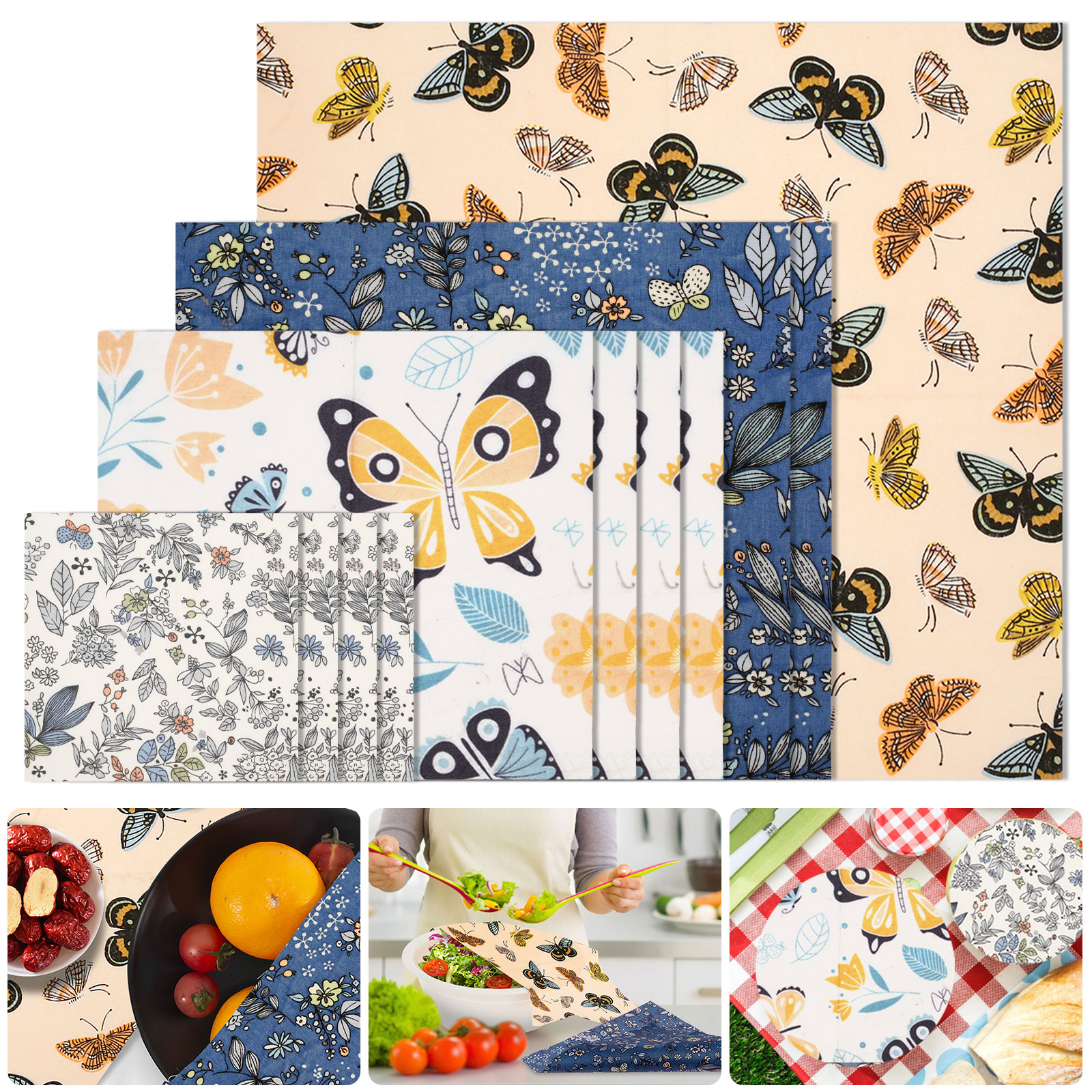 11 Pcs Beeswax Food Wrap Set R – обзор и цена Beeswax Food Cover