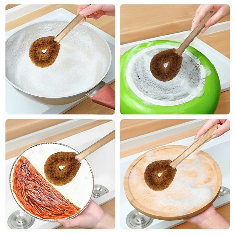1Pc Eco Coconut Fiber Dish Bru – обзор и цена Dish Brush Bamboo