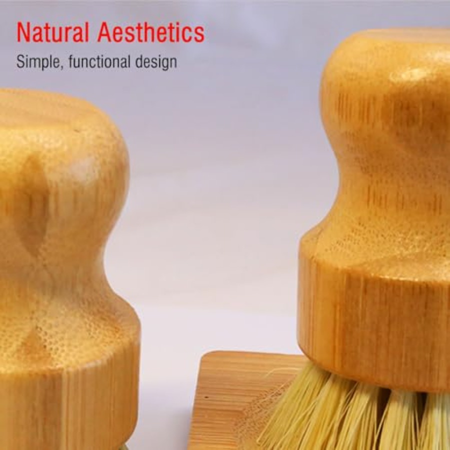Bamboo Vegetable Brush Set, Na – обзор и цена Dish Brush Bamboo