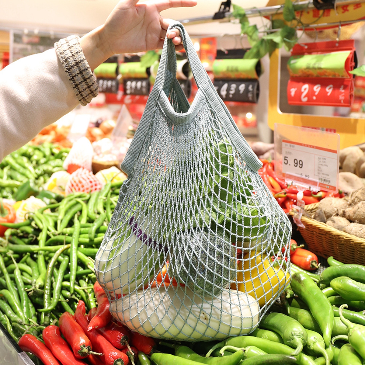 Reusable Grocery Bags Eco-frie – обзор и цена Reusable Produce Bag
